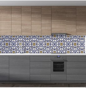 Resim Mutfak Tezgah Arası Folyo Fayans Kaplama Folyosu İtalyan Çini Motif 