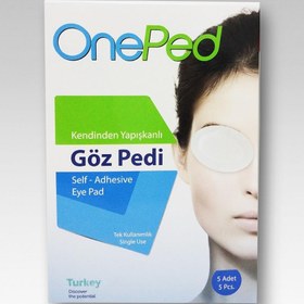 Resim One Ped Kendinden Yapışkanlı Steril Göz Pedi 5'li 