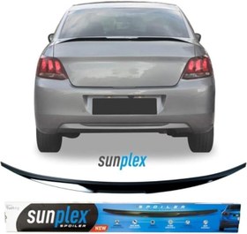 Resim Peugeot İle Uyumlu 301 Bagaj Üstü Spoiler Piano Black Enjeksiyon Baskı 2012-2019 