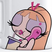 Resim Öz Kupa Powerpuff Girls Blossom Porselen Kupa Bardak 