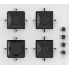 Resim Ferre Flowart Serisi SS206 - QBL63CB - D078 Beyaz Ankastre Set 