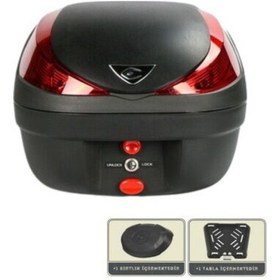 Resim Arka Çanta Kırmızı Reflektörlü Fusıon V28lt Kırmızı 