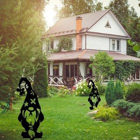 Resim Bahçe Cücesi Tasarımı Metal Bahçe Süsü 