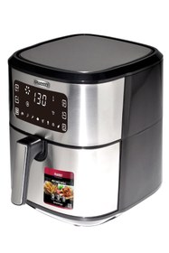 Resim QUEEN Smartfryer Xxl Airfryer 6,5 lt Dokunmatik Yağsız Sıcak Hava Fritözü 