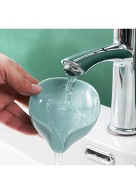 Resim Yeşil 1 Adet Vantuzlu Su Giderli Sabunluk Şık Tasarımlı Su Tutmaz Katı Sabunluk Diğer 