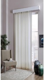 Resim SATEN GÜNEŞLİK PERDE (KREM, 240 x 265 cm) 
