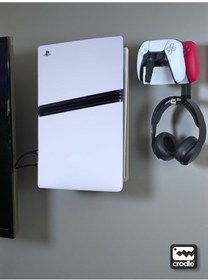 Resim Playstation 5 Pro Duvar Standı Ve Şarj İstasyonu Standı Gaming Aksesuar 