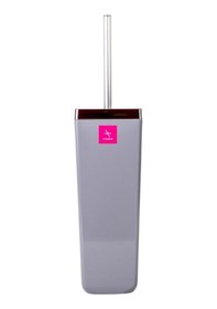 Resim Primanova Toskana Gri Tuvalet Fırçası ve 6Lt Çöp Kovası 