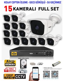 Resim Ids - 15 Kameralı 1080P Fullhd 5Mp Sony Lensli Kamera Seti - 2025 