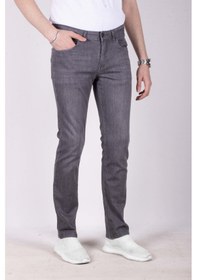 Resim Erkek Kot Pantolon Regular Fit Grey Düz Paça 5 Cepli Jean Ncs Jeans 576 6076-gri Gri 