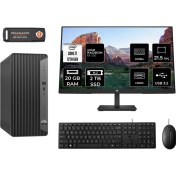 Resim Hp Pro Tower 400 G9 Intel Core I7 12700 20GB 2tb SSD RX550/4GB 21.5" Fhd Monitör Fdos 6U3M9EA Masaüstü Bilgisayar & Per4 USB Bellek 6U3M9EAMNT1319 