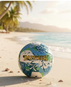 Resim Libra DAWEISI 5 Numara Çiçek Desenli Voleybol Topu - Yumuşak Dokulu Renkli Top 
