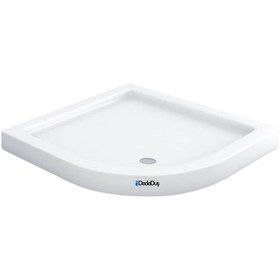 Resim Oval Monoblok Duş Teknesi | Mod - 75x75 / Beyaz / Düz 