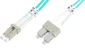 Resim Beek Bc-Fo-5Lcsc-15/3 Lc-Sc Fiber Optik Patch Kablo, Multimode Om 3 50/125 Duplex, 3.0Mm, Lszh, 15 Metre 