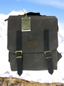 Resim Vintage Salaş Su Geçirmez Design Unisex Laptop Bölmeli Gezi Okul Seyahat Kamp Sırt Çantası 29x35cm Siyah 