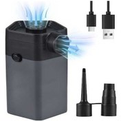 Resim Artfulabode Yatak, Taşınabilir Şişme Şişirme/indirme, Şişirme Pompası Nozul Kablosuz İlaveli Hızlı Havuz Geeroyoo Çift Botu, 6000pa - Cf 