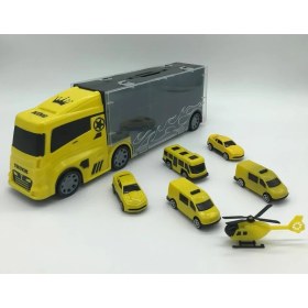 Resim King Toys 6 Mini Araç ve Taşıyıcı Kamyon Sarı Lal 2017 