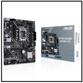 Resim Asus Prıme H610m-e D4-csm 3200mhz Ddr4 Soket 1700 M.2 Hdmı Dp D-sub Matx Anakart 