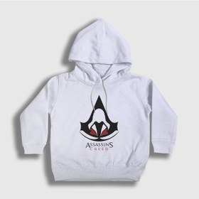 Resim Presmono Unisex Çocuk Robe Assassin's Creed Kapüşonlu Sweatshirt Beyaz 