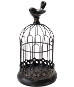 Resim Dolıty Demir Kuş Kafesi Mumluk Centerpiece Siyah-14x26cm 