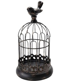 Resim Dolıty Demir Kuş Kafesi Mumluk Centerpiece Siyah-14x26cm 