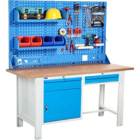 Resim Star Çelik Atölye Çalışma Tezgahı (1600 x 720 x 830-930/1844 mm) 