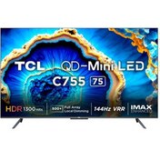 Resim TCL 75C755 75" 178 Ekran 4K UHD Uydu Alıcılı Google Smart MiniLED TV 
