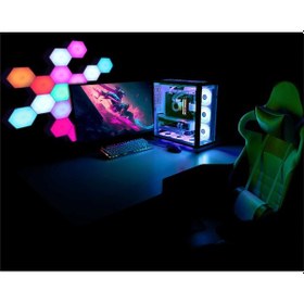 Resim Polosmart Oyuncu Duvar Petek Led Ambiyans Aydınlatma Pgs406 Siyah 