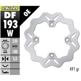 Resim Kawasaki Ninja Zx-6r Arka Fren Diski 220 Mm 2003-2004 Galfer Yuvarlak Sabit Disk 