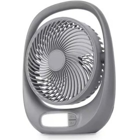 Resim Auhma Aufn01 7 İnç Şarjlı Masaüstü Vantilatör Led Işıklı Sessiz 3 Kademeli 