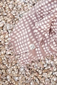 Resim Stone Taşlama Yıkamalı Gofre Peştemal Gül Kurusu - Gül Kurusu / 85X160 