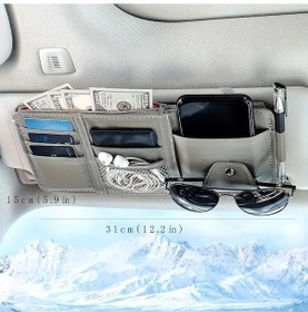 Resim Gri Arabanızı Bu Güneşlik Saklama Cebiyle Düzenleyin - Güneş Gözlükleri, Gözlükler Ve Daha Fazlası İçin Mükemmel 