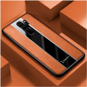 Resim Zebana Xiaomi Redmi Note 8 Pro Uyumlu Kılıf Premium Deri Kılıf Kahverengi 