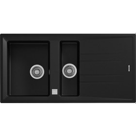 Resim Teka Stone 60 B-Tg Bir Büyük Hazne Bir Küçük Hazne Ve Damlalıklı Tegranite Eviye - Karbon - 115360008 