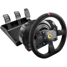 Resim Thrustmaster T300 Ferrari Alcantara Edition Direksiyon Seti (PS5-PS4-PC Uyumlu) 