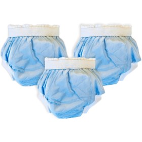 Resim FeyzaDesign 3'lü Lüks Alıştırma Külodu, 10-15 kg, Mavi, Rahat ve Şık Set 