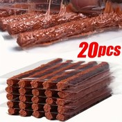 Resim 20 adet Araba Lastik Tamir Yapıştırıcı Şeritleri, Motorlar, Elektrikli Arabalar ve Otomatik Lastik Tamir için Soğuk Lastik Tamir Kauçuk Şeritleri, Kauçuk Lastik Tamir Şeridi, Lastik Tamir Aracı Se 