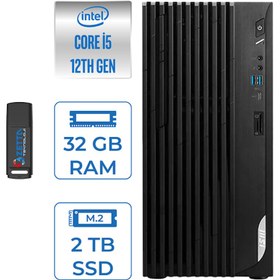 Resim MSI Pro DP180 Intel Core I5 12400 32GB 2tb SSD Intel UHD Grafik Windows 11 Home Masaüstü Bilgisayar MS422XTRH10 + Zettausbbellek 