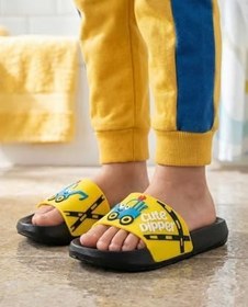 Resim Gezer Erkek Çocuk Yazlık Pu Ev Banyo Bahçe Plaj Havuz Günlük Terlik 