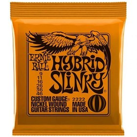 Resim Ernie Ball P02222 Hybird Slinky Nickel 09-46 Elektro Gitar Teli 