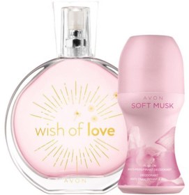 Resim Avon Wish Of Love Kadın Parfüm ve Soft Musk Rollon İkili Paket 