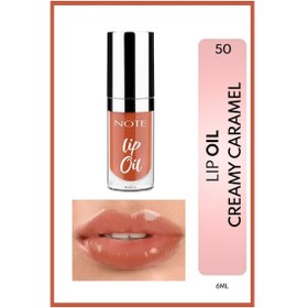 Resim Note Cosmetics Lip Oil Nemlendirici Ve Parlatıcı Dudak Bakım Yag I - 50 Creamy Caramel - Kahverengi Caramel 