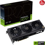 Resim ASUS PROART-RTX4070TI-O12G 12GB Geforce RTX4070TI GDDR6X 192bit HDMI 3xDP 16x Ekran Kartı 