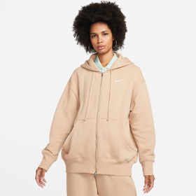 Resim Nike Sportswear Phoenix Fleece Kadın Kahverengi Eşofman Üstü 