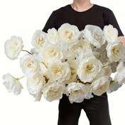 Resim 20 Zarif Şakayık - 4'lü Set, Ev Dekoru ve Vazo Dolgusu, Düğünler, Tatiller, Sevgililer Günü, Ofis Dekoru, Buket Aksesuarları, Tüm Mevsimler için Yapay Çiçekler 