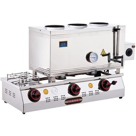 Resim Işıkgaz Silverinox Lpg Tüp + Elektrikli 40 Litre 3 Demlikli Çay K (554331 