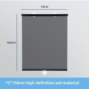 Resim Dianziye Tır Ön Camı Genişletilebilir Güneşlik - Açık Görünür Isı Yalıtımı, Süction Cup Montajlı, 72x150cm Araç Güneş Engelleyici 