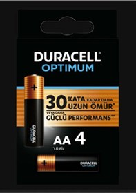 Resim Duracell Optimum Kalem Pil 4'lü 