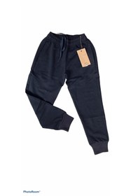 Resim NOBLE STORE Unisex Çocuk 2 Iplikli Likralı Diz Yapmaz Kumaş Tek Alt Eşofman 