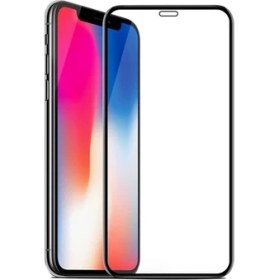 Resim Unipha Apple iPhone XS Max 6D Temperli Cam Full Ekran Koruyucu - Siyah Siyah 